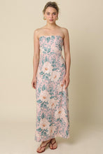 Load image into Gallery viewer, Meadow Strapless Floral Maxi Dress
