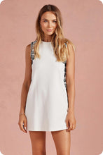 Load image into Gallery viewer, Embroidered Sleeveless Shift Mini Dress
