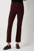 Load image into Gallery viewer, PRINCE CROPPED FLARE LEG PANT IN BURGUNDY