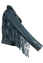 Load image into Gallery viewer, ZOE TEAL LEATHER JACKET
