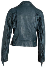 Load image into Gallery viewer, ZOE TEAL LEATHER JACKET
