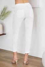 Load image into Gallery viewer, GRACIE WHITE LINEN PANTS
