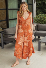 Load image into Gallery viewer, 9879P FLORAL LINEN JUMPSUIT
