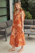 Load image into Gallery viewer, 9879P FLORAL LINEN JUMPSUIT
