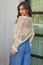 Load image into Gallery viewer, 72518 CROCHET CROP TUNIC
