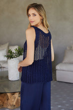 Load image into Gallery viewer, 72549 METALLIC CROCHET TANK
