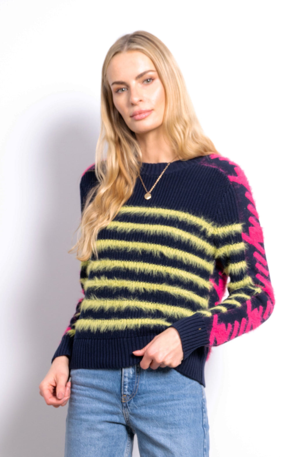 1119S ROSIE STRIPE CREWNECK