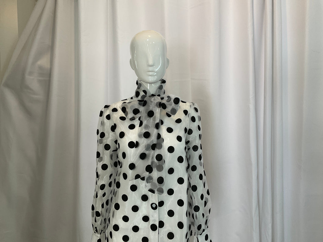 10456 WHITE POKA DOT