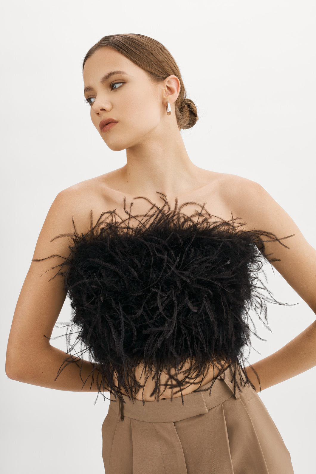 ZAINA FEATHER TOP