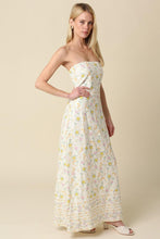 Load image into Gallery viewer, Nicole Strapless Floral Maxi Dress
