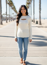 Load image into Gallery viewer, 6061 LONG SLEEVE BLOUSE WHITE
