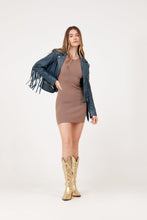 Load image into Gallery viewer, ZOE TEAL LEATHER JACKET
