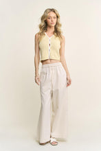 Load image into Gallery viewer, Knitted Twisted Sleeveless Top Banana
