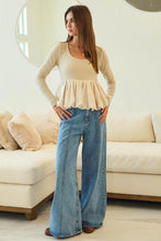 Load image into Gallery viewer, DT207 Soft Champagne Knit Top
