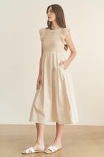 Load image into Gallery viewer, RUFFLE SLEEVE KNIT TOP WITH CONTRAST SKIRT DRESS
