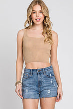Load image into Gallery viewer, FW1292A RIBBED CROP TANK
