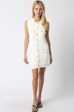 Load image into Gallery viewer, 2600-142LDL Ariana Knit Button Dress White
