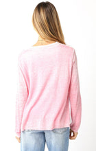 Load image into Gallery viewer, 2200-24LTL Megan Double Layer Illusion Sweater Top Coral Blush
