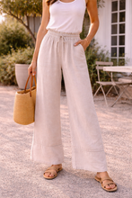 Load image into Gallery viewer, Italian Linen Wide Leg Pants
