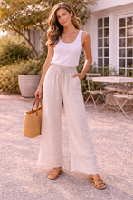 Load image into Gallery viewer, Italian Linen Wide Leg Pants

