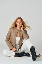 Load image into Gallery viewer, Lily RF Leather Jacket

