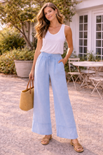 Load image into Gallery viewer, LINEN WIDE PANTS
