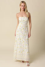 Load image into Gallery viewer, Nicole Strapless Floral Maxi Dress
