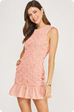 Load image into Gallery viewer, Wavy Smocking Detail Sleeveless Mini Dress
