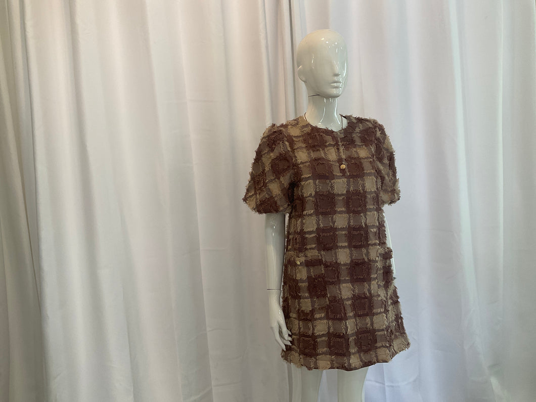10624 Pattern Mini Dress