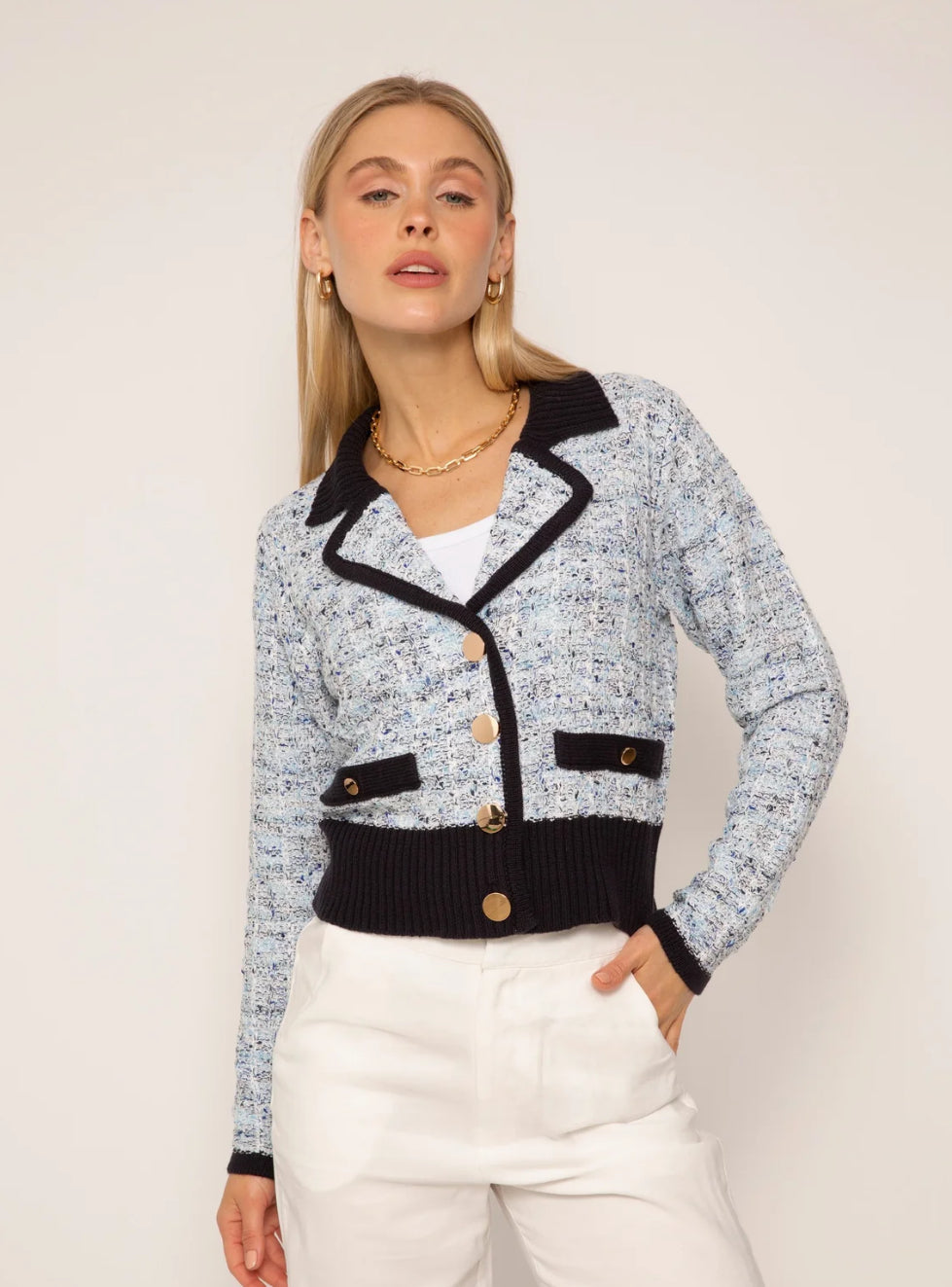 OONA TWEED SWEATER