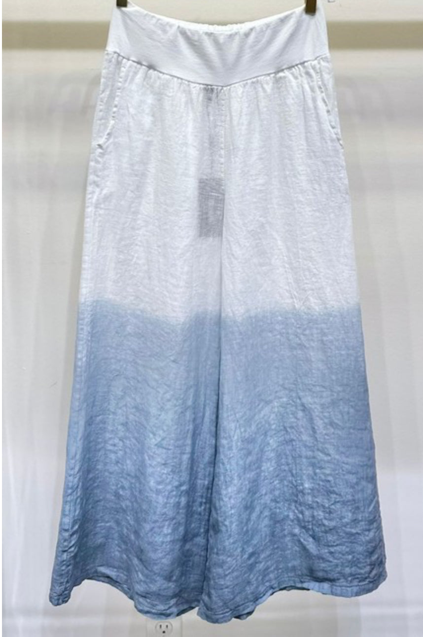730 COTTON WIDE LEG OMBRÉ PANT