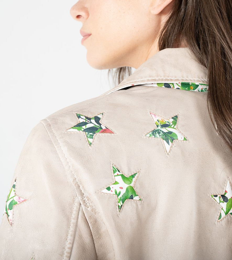 CANDY RF LEATHER JACKET