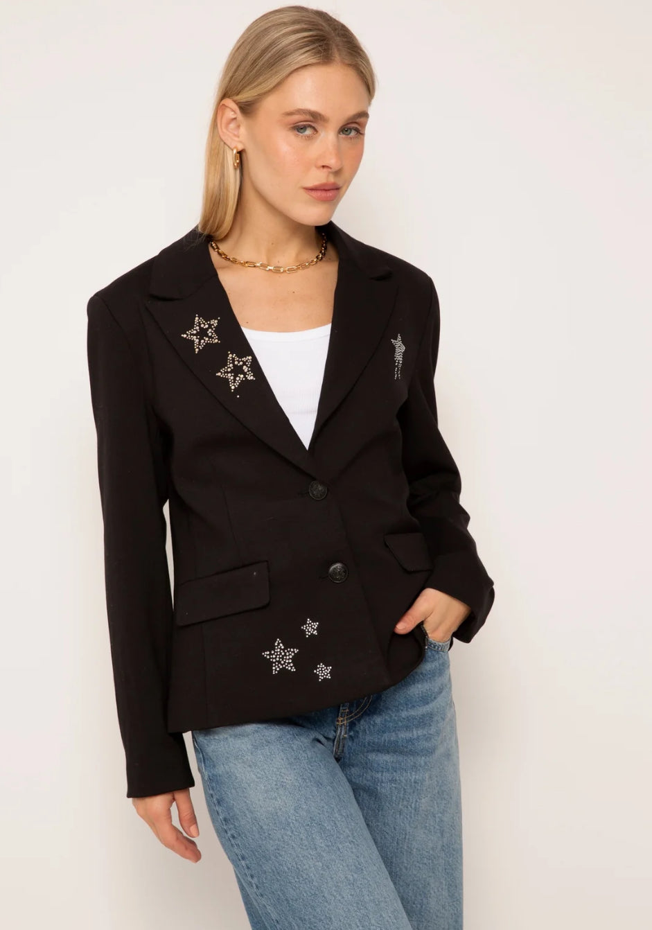 2270W RHINESTONE BLAZER