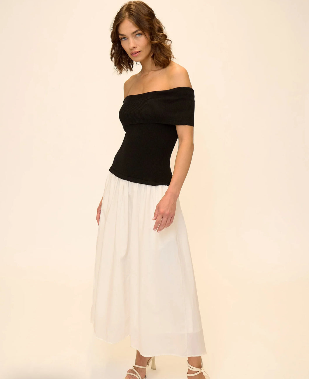 0013 DARCY OFF SHOULDER DRESS