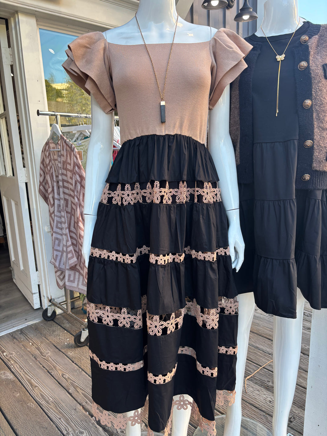 10223 MIXED MEDIA DRESS