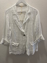 Load image into Gallery viewer, SINGLE BUTTON LINEN BLAZER

