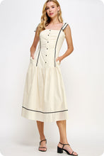 Load image into Gallery viewer, 110 CONTRAST STITCH DRESS
