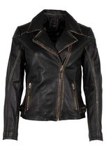 Load image into Gallery viewer, PEGGIE RF LEATHER JACKET
