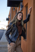 Load image into Gallery viewer, PEGGIE RF LEATHER JACKET
