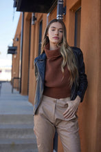 Load image into Gallery viewer, PEGGIE RF LEATHER JACKET
