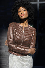 Load image into Gallery viewer, YULA RF LEATHER JACKET
