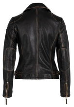 Load image into Gallery viewer, PEGGIE RF LEATHER JACKET
