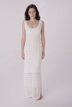 Load image into Gallery viewer, WHITE CROCHET MAXI DRESS
