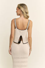 Load image into Gallery viewer, HQSET0155 CROCHET SLEEVELESS TOP AND MIDI SKIRT SET
