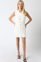 Load image into Gallery viewer, 2600-142LDL Ariana Knit Button Dress White
