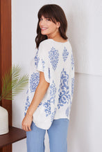 Load image into Gallery viewer, MA018 DAMASK PRINT TOP
