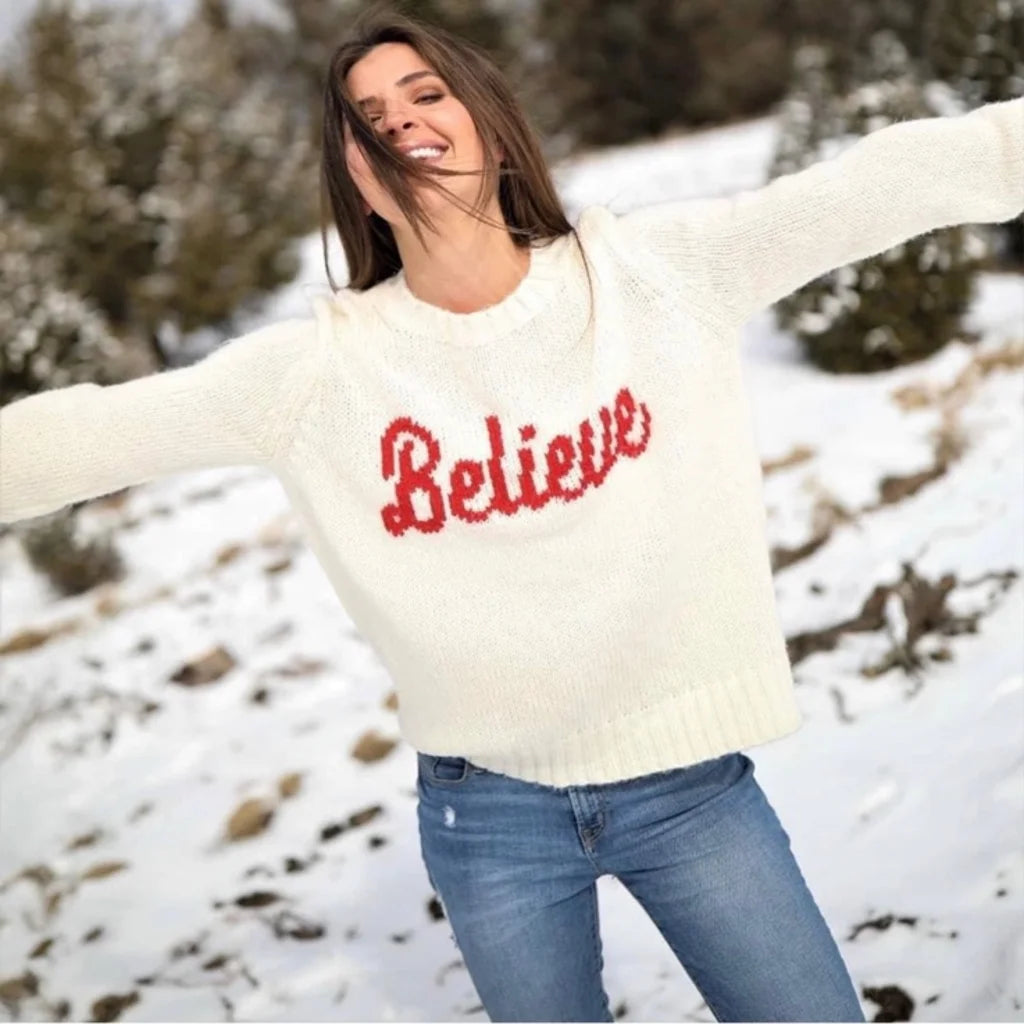 K51Y2W232 BELIEVE CHUNKY PULLOVER