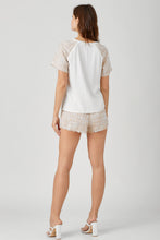 Load image into Gallery viewer, 4P39 MIXED MEDIA TWEED TOP
