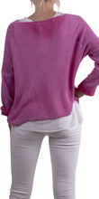 Load image into Gallery viewer, 1006-HP KNIT SWEATER HOT PINK
