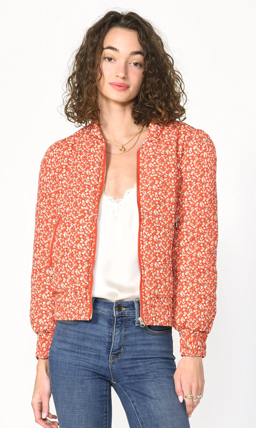 ANNISTON DITSY FLORAL JACKET RED